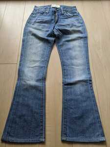 [ новый товар не использовался ]paperdenim&cloth Paper Denim & Cross 23834 flair Denim размер 24 индиго America производства 