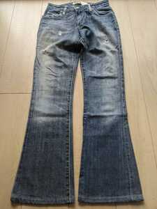 [ new goods unused ]paperdenim&cloth Paper Denim & Cross 028386 flair Denim size 24 indigo America made 