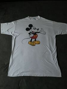 80s 特大 ミッキーマウス ビンテージ ワンピース USA製 Tシャツ Mickey Disney vintage