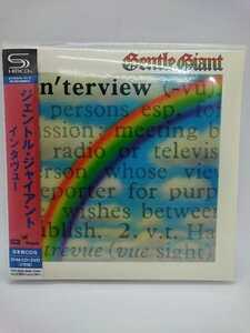 C-0144★未開封 SHM-CD＋DVD 完全生産限定盤★ジェントル・ジャイアント／インタヴュー Gentle Giant interview TOCP-95086 プログレ