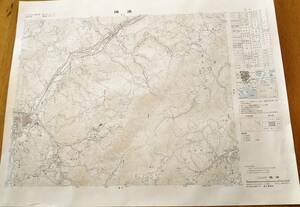 昭和49年国土地理院瑞浪地図　鉄道中央本線路線一部・竜吟ダム・神徳ダム・椋見ダム・白狐温泉・中京短大・土岐町日吉町稲津町等岐阜県　