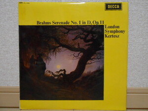 英DECCA SXL-6340 ケルテス ブラームス セレナード第1番 オリジナル盤 優秀録音