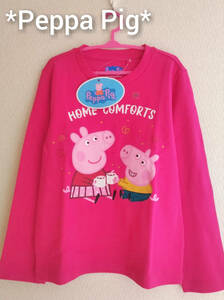  new goods price . attaching peppa pig not yet sale in Japan rare abroad anime long T long sleeve T shirt 130 baleno junior