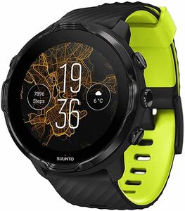  new goods * free shipping *SUUNTO( Suunto ) SUUNTO7 ( Suunto 7) smart watch GPS SS050379000 black lime wearable heart rate meter 