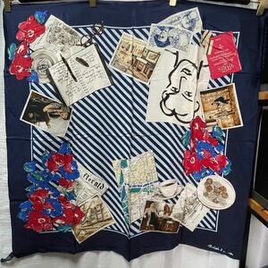 Ralph Lauren Ralph Lauren photograph notebook motif silk scarf 