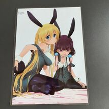 ブレンド・S NEWGAME!! バニー　切抜き ラミネート処理品 加工品 切抜 切り抜き A4サイズ　イラスト　Dはれ_画像1