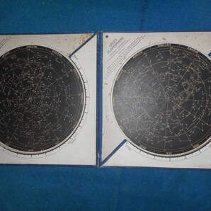 即決1923(大正12)年『商船大学星座早見盤両半球2盤』アンティーク、天球図、天文、星図、星座図絵Star map, Planisphere, Celestial atlas