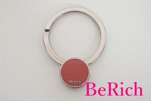  Prada PRADA key ring 1AP022 pink silver key holder accessory small articles [ used ]bc1219