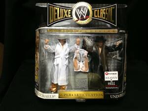 JAKKS：WWE Deluxe Classic Superstars 2Pack限定 S・マイケルズ vs. アンダーテイカー w/ロングコート＜ヘブン＆ヘル＞（未開封品）