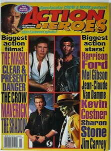 洋書 ACTION HEROES 1994 #1 クリント・イーストウッド　ジャン＝クロード・ヴァン・ダム　ハリソン・フォード