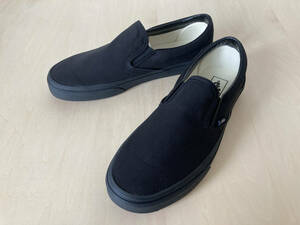 23.5cm バンズ スリッポン VANS SLIP-ON BLACK/BLACK US5.5/23.5cm