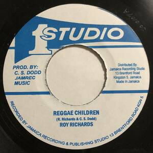 試聴 / ROY RICHARDS / REGGAE CHILDREN /Studio One/Reggae/Funky Reggae/big hit !!/7inch