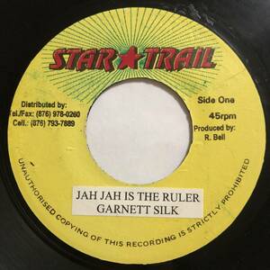 試聴 / GARNETT SILK / JAH JAH IS THE RULER /Drifter Riddim/Star Trail/Reggae/Dancehall/big hit !!/7inch