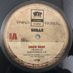 US PROMO ONLY / SKILLZ / CREW DEEP / RAWKUS RECORDS / 2002 HIPHOP