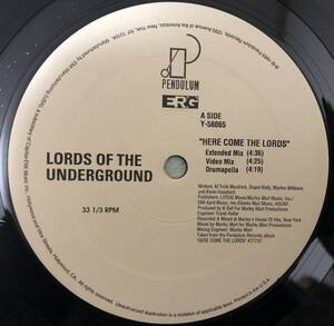 OLD MIDDLE 放出中 / LORDS OF THE UNDERGROUND / HERE COME THE LORDS / LORD JAZZ HIT ME ONE TIME / 1993 HIPHOP ORIGINAL