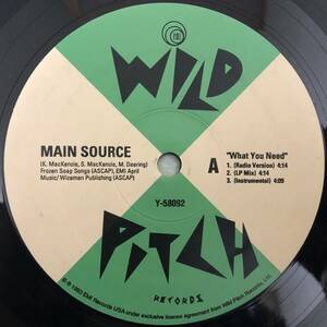 OLD MIDDLE 放出中 / US ORIGINAL / MAIN SOURCE / WHAT YOU NEED / MERRICK BLVD / 1993 HIPHOP