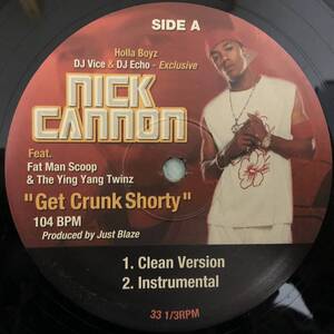 WESTSIDE SOUTH / NICK CANON / GET CRUNK SHORTY FEAT FAT MAN SCOOP & YING YANG TWINZ / GIGOLO REMIX FEAT MURPHY LEE & E-40/US PROMO