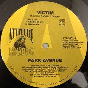 OLD MIDDLE 放出中 / US ORIGINAL / PARK AVENUE / VICTIM VICK RAP MIX / 1991 HIPHOP