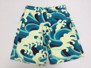  superior article Hollywood Ranch Market BLUEBLUEb lube Roo wave pattern shorts size 1