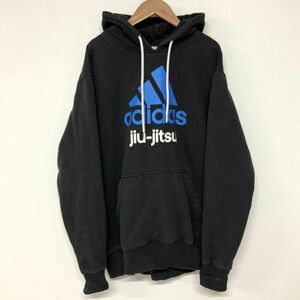 抜群なシルエット adidas アディダス ビッグパフォーマンスロゴ ビッグサイズパーカー メンズ 大きいサイズ XL ブラック ブルー