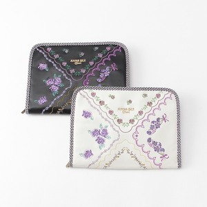 * Anna Sui Mini * flower ...... pocketbook case * black * tag equipped * rose * New York * passbook * card-case *6490 jpy *ANNASUImini*