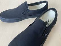 27cm バンズ スリッポン VANS SLIP-ON BLACK/BLACK US9/27cm_画像2