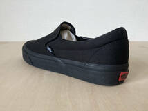 27cm バンズ スリッポン VANS SLIP-ON BLACK/BLACK US9/27cm_画像5