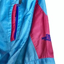 90's THE NORTH FACE ノースフェイス ヴィンテージ アウトドア ナイロン ジャケット extreme サックス ピンク クレイジーパターン HIPHOP_画像6