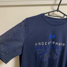 【人気】UNDER ARMOUR アンダーアーマー 半袖 Tシャツ バスケットボール バスケ ネイビー トレーニングウェア basketball_画像2