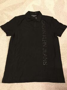 USA購入 CALVIN KLEIN カルバン クライン 半袖 シャツ ロゴ ブラック Sサイズ 日本Mサイズ 新品未使用