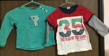 中古 　Rag mart他　 長袖Tシャツ 80、90cm　 2点セット_画像1