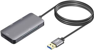 高速USB 3.0 5-in-1 5in1カードリーダーはCF / SD/マイクロSD / TFカード 80cm USBインターフェイスはキーボード/マウスおよびUディスク