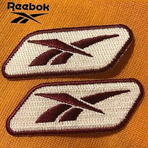 ワッペン Reebok アイロンワッペン 2枚セット リーボック 刺繍ワッペン