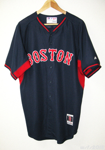 【野球/MLB/USED】ボストンレッドソックス バッティングプラクティスジャージ【Majestic/マジェスティック】boston redsox