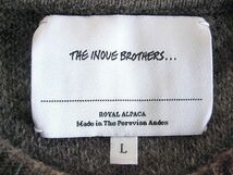 定価75,600円 美品 THE INOUE BROTHERS × renoma PARIS ザ イノウエブラザーズ×レノマ パリス スプレー染め加工 アルパカ ニット_画像5