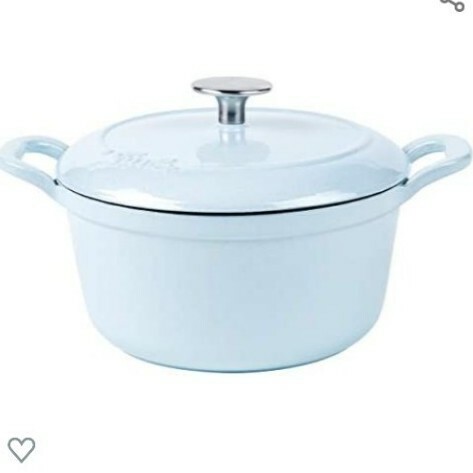 新品 可愛い　フィスラー (Fissler) ホーロー 両手鍋"カレン ココット 20cm ベビーブルー" ガス火/IH対応