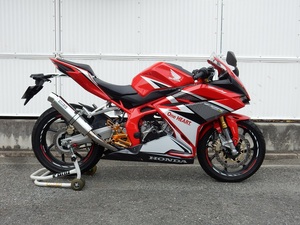 新品 WR’S CBR250RR(2017-2019) (2BK-MC51) フルエキ ラウンドタイプ ステンレス/ステンレス LA1230JM ダブルアールズ マフラー