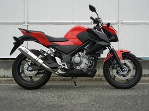 新品 WR’S CB250F ('14～) (JBK-MC43) スリップオン ラウンドタイプ ステンレス/ステンレス BF1210JM ダブルアールズ マフラー