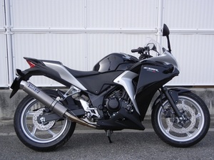 新品 WR’S CBR250R (～'13) (JBK-MC41) スリップオン ラウンドタイプ ステンレス/チタン BT1205JM ダブルアールズ マフラー