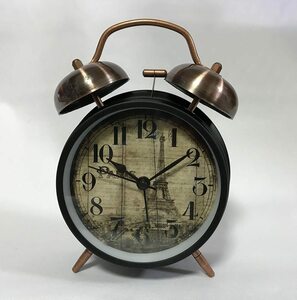 Vintage Paris Eiffel Tower Alarm Clock（新品・未使用）