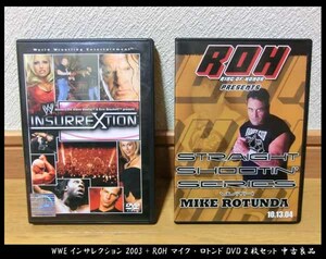 ■WWE インサレクション 2003 + ROH マイク・ロトンド DVD 2枚セット 中古良品