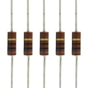 抵抗 Resistors - 0.5 Watt, Carbon Composition、10 kΩ (5) [送料170円から 同梱可]