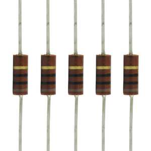 抵抗 Resistors - 0.5 Watt, Carbon Composition、1.5 kΩ (5) [送料170円から 同梱可]