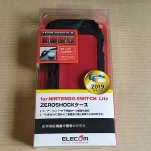 ◆ELECOM Nintendo Switch Lite ZEROSHOCKカバー ニンテンドー スイッチ ライト ゼロショック レッド GM-NSLZERORD