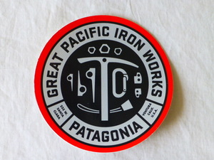 PATAGONIA GREAT PACIFIC IRON WORKS стикер 235 W. SANTA CLARA VENTURA CALIF. U.S.A Patagonia PATAGONIA patagonia