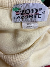 古着 2375 カシミア ラコステ LACOSTE IZOD カーディガン セーター ビンテージ オリジナル vintage 70 80 90 old オールド USA_画像6