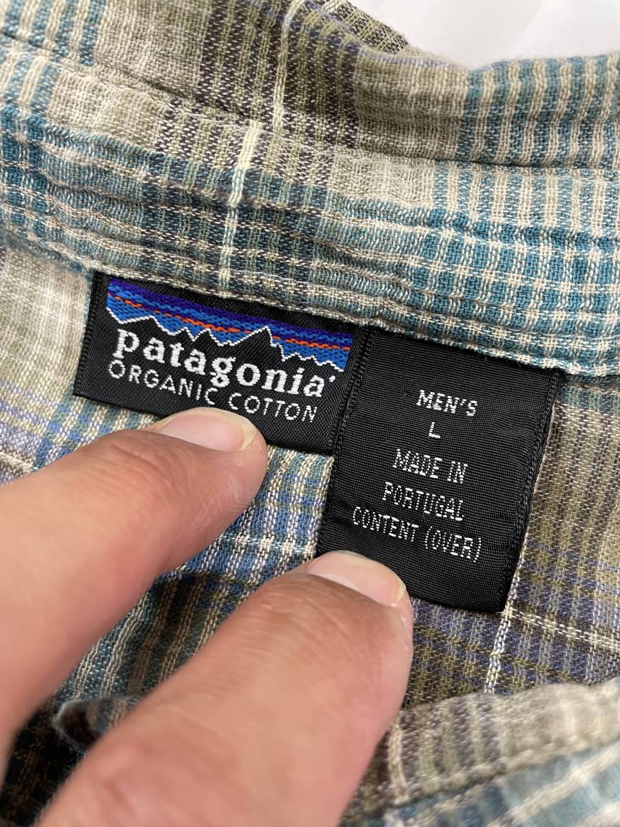 古着 2357 Lサイズ 半袖 patagonia パタゴニア シャツ USA コットン