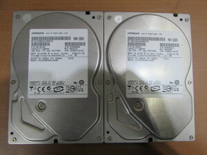  ★HDD ハードディスク Blu-rayレコーダー用 HITACHI 【 HCS545050GLA380 】 500GB(3.5インチ)×2個 N01209