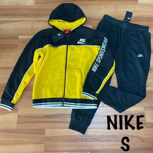 NIKE ナイキ メンズ S セットアップ 上下セット スウェット 裏起毛パーカー ジョガーパンツ ジャージ ズボン スウェットパンツ 新品
