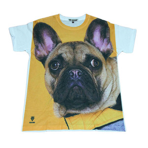 フレンチブルドッグ わんこ かわいい ペット 人気 犬 ストリート系 デザインTシャツ おもしろTシャツ メンズ 半袖★M396L